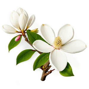 White Magnolia Tree Flowers PNG 13 PNG