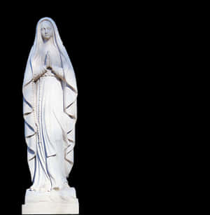 White Marian Statue PNG image with transparent background