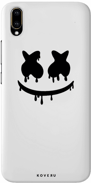 White Marshmallow Cover Case Fo Vivo V11 Pro - Marshmello Mask T Shirt, HD Png Download PNG image with transparent background