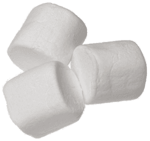 White Marshmallows Stacked PNG image with transparent background