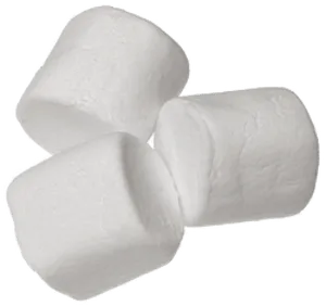 White Marshmallows Stacked PNG Image