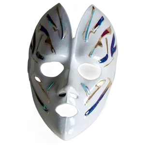 White Mask D PNG Image