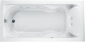 White Modern Bathtub Top View PNG Image