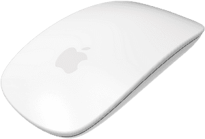 White Modern Wireless Mouse PNG image with transparent background