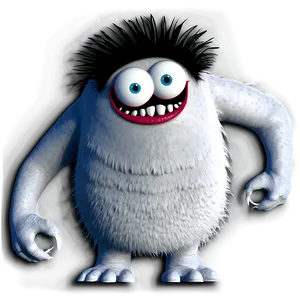 White Monster Cartoon Png 79 PNG Image