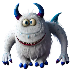 White Monster Clipart Image Png Bya36 PNG Image