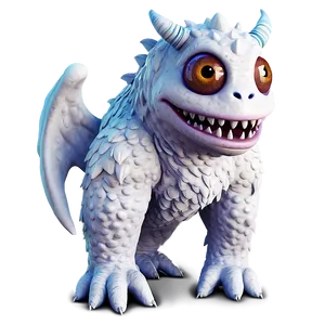 White Monster With Wings Png Sue PNG Image