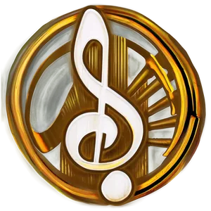 White Music Note In Circle Png Wjl84 PNG Image