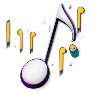 White Music Note Vector Png Qmk12 PNG Image