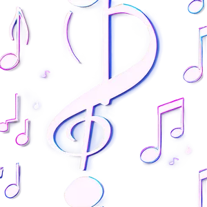 White Music Notes Clipart Png 32 PNG Image