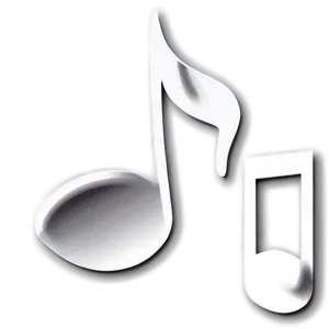 White Music Notes Png Ghw PNG Image