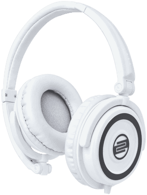 White Over Ear Headphones PNG