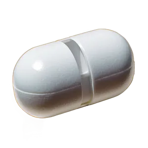 White Pharmaceutical Capsule Png Xkj2 PNG Image