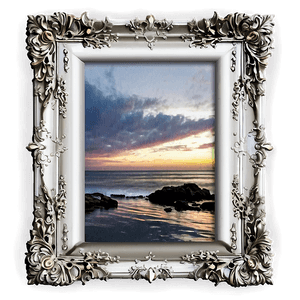 White Photo Frame PNG 05252024 PNG