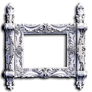 White Photo Frame PNG 14 PNG