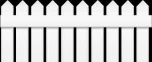 Picket Fence White Angle Black - White Wood Fence Png, Transparent Png PNG