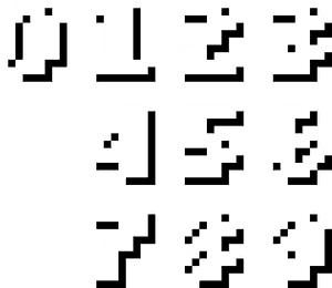 White Pixel Numbers Png, Transparent Png PNG