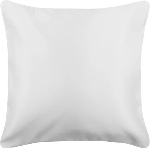 White Plain Pillow Isolated PNG Image