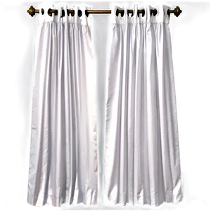 White Pleated Curtains Png Naf PNG Image