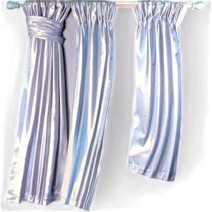 White Pleated Curtains Png Qav PNG Image