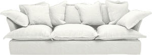 Coconut Linen Song Large Sofa'Class='lazyload Lazyload - Large Sofa Cushions, HD Png Download PNG image with transparent background