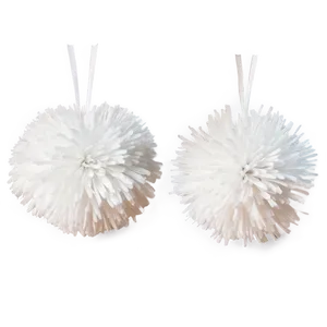 White Pom Poms Png Gsj PNG Image