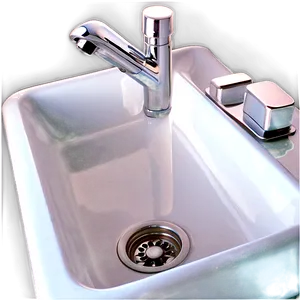 White Porcelain Kitchen Sink Png Jyn PNG Image