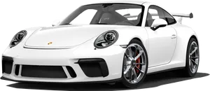 White Porsche911 G T3 Sports Car PNG Image