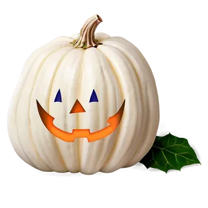 White Pumpkin Decoration Png 06212024 PNG Image