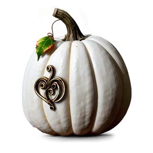 White Pumpkin Decoration Png Ird93 PNG Image