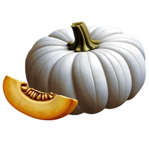 White Pumpkin Illustration Png Mwh43 PNG Image