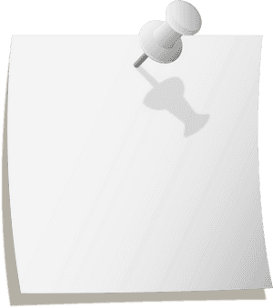 Pin Clipart Paper Pin - Paper With Thumb Pin, HD Png Download PNG