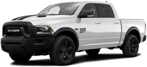 White Ram1500 Pickup Truck PNG Image