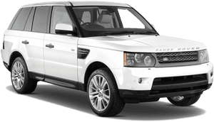 White Range Rover Sport2023 PNG image with transparent background