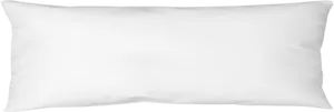 White Rectangular Pillowon Black Background.jpg PNG Image