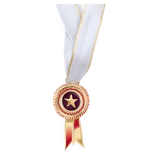 White Ribbon Rosette Award Png 61 PNG Image