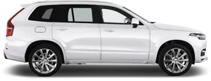 White S U V Side View PNG Image