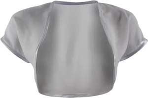 White Short Sleeve Blouse Mockup PNG Image