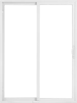 White Sliding Door Closed PNG Image