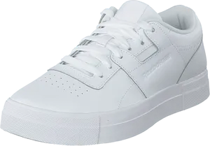 White Sneaker Profile View PNG Image