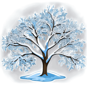 White Snow Tree PNG 2 PNG