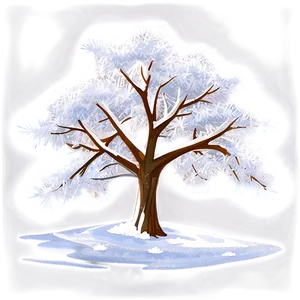 White Snow Tree Png Nvl37 PNG Image