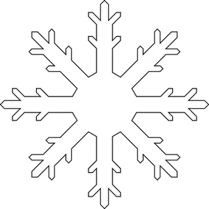 White Snowflake Black Background PNG Image