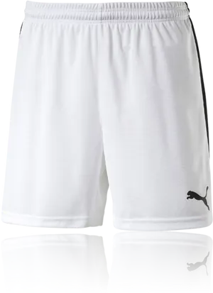 White Sports Shortswith Logo PNG Image