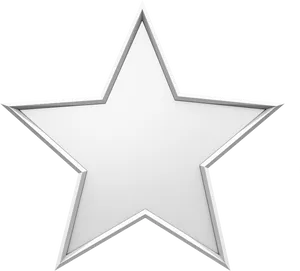 White Star Graphic Design PNG Image