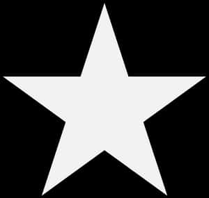 White Star Icon Simple Graphic PNG
