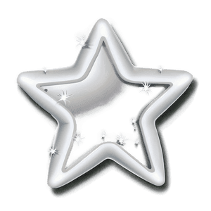 White Star Outline PNG 05042024 PNG