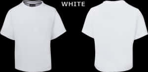White T Shirt Frontand Back View PNG image with transparent background
