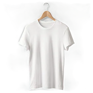 White T-shirt On Hanger Mockup Png 3 PNG Image