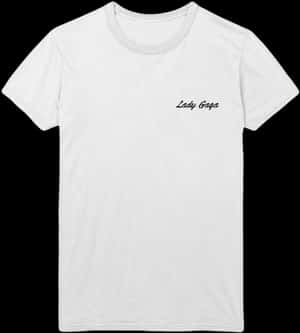 White T Shirtwith Text PNG image with transparent background
